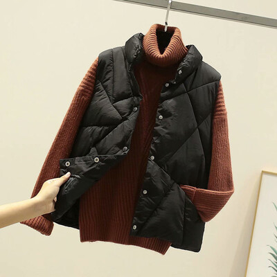 Toponeto Womens Winter Warm Outwear Stand Neck Sleeveless Pockets Vintage Oversize Coats
Toponeto Womens Winter Warm Outwear Stand Neck Sleeveless Pockets Vintage Oversize Coats
