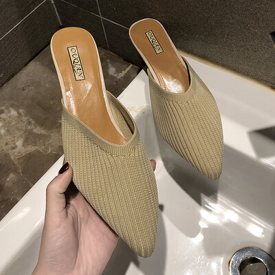 Ins single shoe girl spring Korean version knitting low heel retro 100 sharp fashion slippers tide
Ins single shoe girl spring Korean version knitting low heel retro 100 sharp fashion slippers tide