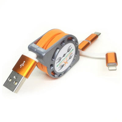 Retractable Charging Cable Lightning Micro USB Type C 3-in-1 2A Data Cable For IPhone Samsung Galaxy LG HTC Nokia 33ft-1m
Retractable Charging Cable Lightning Micro USB Type C 3-in-1 2A Data Cable For IPhone Samsung Galaxy LG HTC Nokia 33ft-1m