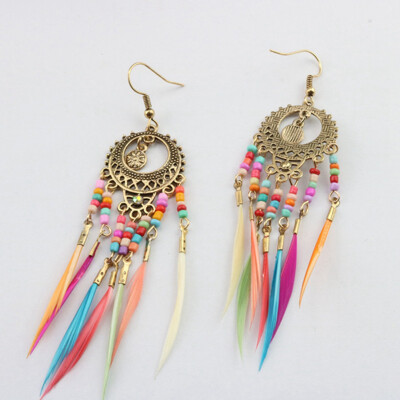 guangxichuangshengxinfu 1 Pair Vintage Ethnic Feather Dangle Drop Earrings for Women Boho Jewelry Accessories
guangxichuangshengxinfu 1 Pair Vintage Ethnic Feather Dangle Drop Earrings for Women Boho Jewelry Accessories