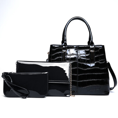 new patent leather crocodile pattern handbag fashion ladies single shoulder mother bag Messenger bag
new patent leather crocodile pattern handbag fashion ladies single shoulder mother bag Messenger bag