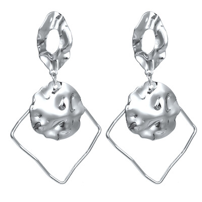 New trendy earring jewelry irregular round metal earring geometric earring for women 2019 wholesale factory
New trendy earring jewelry irregular round metal earring geometric earring for women 2019 wholesale factory