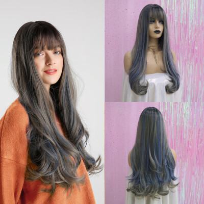 〖Follure〗Women Gradient Black Wig Long Curly Hair Synthetic Wig Fashion Wavy Wigs Cap
〖Follure〗Women Gradient Black Wig Long Curly Hair Synthetic Wig Fashion Wavy Wigs Cap
