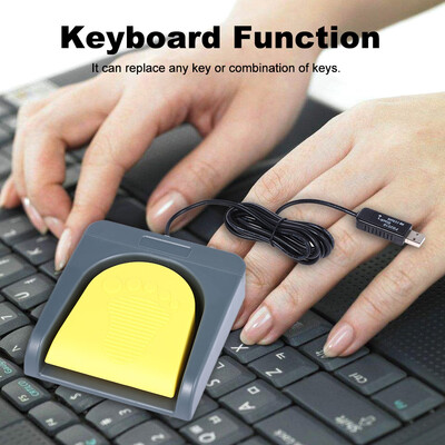 PCsensor USB Single Foot Switch Game Control One Key Customized Computer Keyboard Action Pedal Grey with Yellow for Gamer Gaming E
PCsensor USB Single Foot Switch Game Control One Key Customized Computer Keyboard Action Pedal Grey with Yellow for Gamer Gaming E