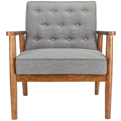 Wooden Lounge Chair Furniture Retro Modern Upholstered Solid Wood Fabric Grey
Wooden Lounge Chair Furniture Retro Modern Upholstered Solid Wood Fabric Grey