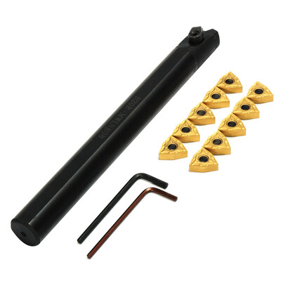 S20R-MWLNR08 20mm Lathe Turning Tool Holder Boring Bar 10pcs WNMG0804 Inserts&2pcs Spanner