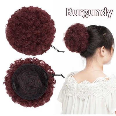 Afro Bun Extension Puff Ponytail Chignon Hairpiece With Drawstring Afro Kinky Curly Wrap Messy Updo Synthetic For Women
Afro Bun Extension Puff Ponytail Chignon Hairpiece With Drawstring Afro Kinky Curly Wrap Messy Updo Synthetic For Women