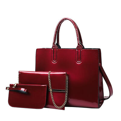3pcsset Patent Leather Women Handbag Shoulder Bags Crossbody Bag Clutch
3pcsset Patent Leather Women Handbag Shoulder Bags Crossbody Bag Clutch