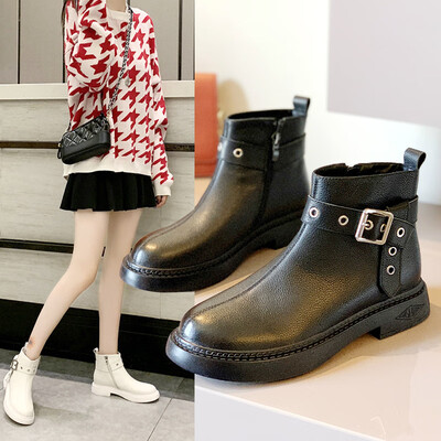 Leather Martin boots womens autumn&winter new first layer leather short boots British wind le
Leather Martin boots womens autumn&winter new first layer leather short boots British wind le