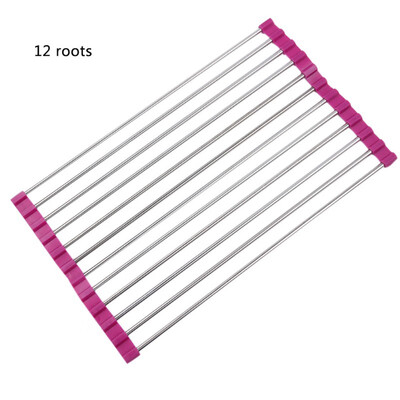 Roll-Up Over the Sink Multipurpose Stainless Steel Dish Fruit&Vegetable Drying Rack Folding Kitchen Shelf Sink Drain Rack
Roll-Up Over the Sink Multipurpose Stainless Steel Dish Fruit&Vegetable Drying Rack Folding Kitchen Shelf Sink Drain Rack
