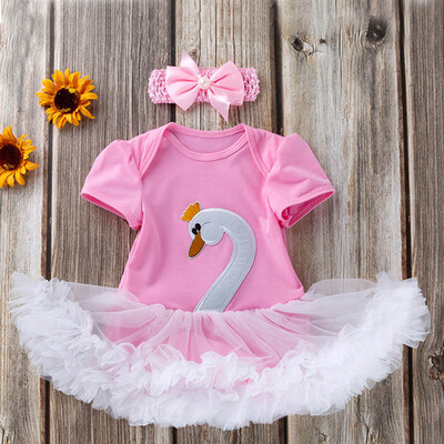 Summer Infant Baby Girls Short Sleeve Animal Goose Rompers Kids Bodysuit Jumpsuit With Headband 
Summer Infant Baby Girls Short Sleeve Animal Goose Rompers Kids Bodysuit Jumpsuit With Headband