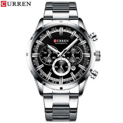 CURREN 8355M Men Quartz Watch Stainless Steel Band Fashion Multifunction Wristwatch 3ATM Luminous Display Chronograph Calendar Dat
CURREN 8355M Men Quartz Watch Stainless Steel Band Fashion Multifunction Wristwatch 3ATM Luminous Display Chronograph Calendar Dat