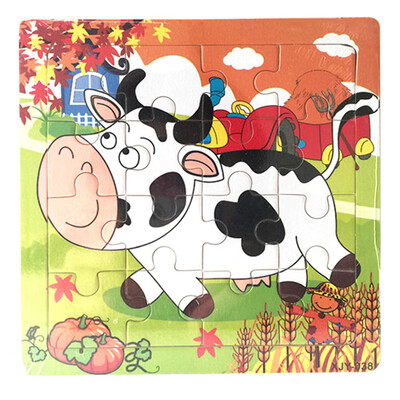 Gotoamei Wooden Puzzle Educational Developmental Baby Kids Training Toy