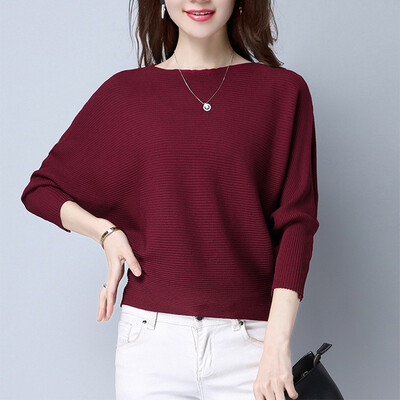Autumn Women Batwing Sweaters O Neck Pullovers Loose Knitted Female Jumpers Tops New Arrival Striped Pullovers&Sweaters
Autumn Women Batwing Sweaters O Neck Pullovers Loose Knitted Female Jumpers Tops New Arrival Striped Pullovers&Sweaters