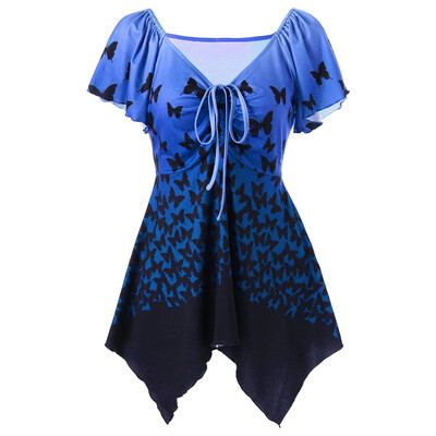 Roseonmyhand Women Butterfly Printed T-Shirt Short Sleeve V-Neck Casual Tops Blouse Tee
Roseonmyhand Women Butterfly Printed T-Shirt Short Sleeve V-Neck Casual Tops Blouse Tee