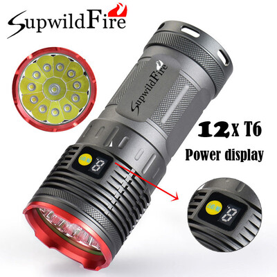 Saidsome Supwildfire 35000LM 12 x XM- T6 LED Power Digital Display Hunting Flashligt flashlight lamp
Saidsome Supwildfire 35000LM 12 x XM- T6 LED Power Digital Display Hunting Flashligt flashlight lamp