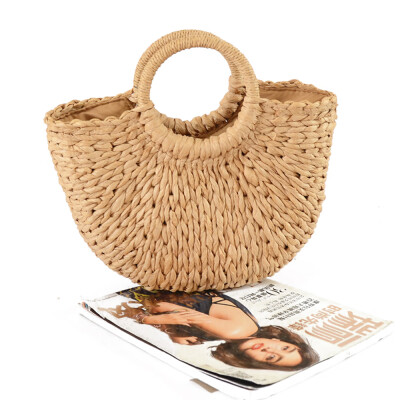 Summer Handmade Bags Women Pompon Beach Weaving Ladies Straw Bag Wrapped Beach Bag Moon Shaped Bag Drawstring Handbag
Summer Handmade Bags Women Pompon Beach Weaving Ladies Straw Bag Wrapped Beach Bag Moon Shaped Bag Drawstring Handbag