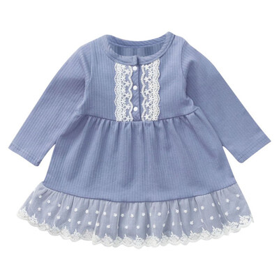 0-5T Children Autumn Girls Cute Lace Stitching Round Collar Princess Long-Sleeved Sweet Solid Color Dress
0-5T Children Autumn Girls Cute Lace Stitching Round Collar Princess Long-Sleeved Sweet Solid Color Dress