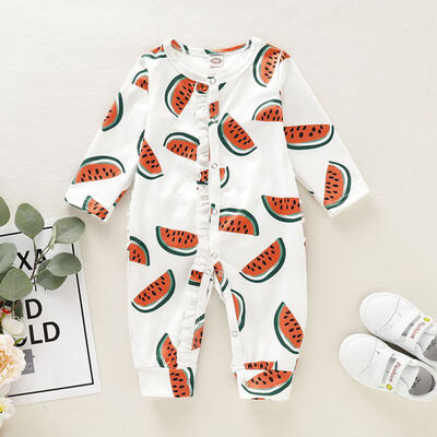 Autumn Baby Girls Jumpsuit Long Sleeve Rompers Casual Watermelon Print Romper Infant Children Bodysuit Outfits
Autumn Baby Girls Jumpsuit Long Sleeve Rompers Casual Watermelon Print Romper Infant Children Bodysuit Outfits