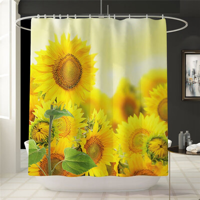 New Bathroom Shower Curtain Sunflowers Durable Waterproof Fabric Bathroom Curtain
New Bathroom Shower Curtain Sunflowers Durable Waterproof Fabric Bathroom Curtain