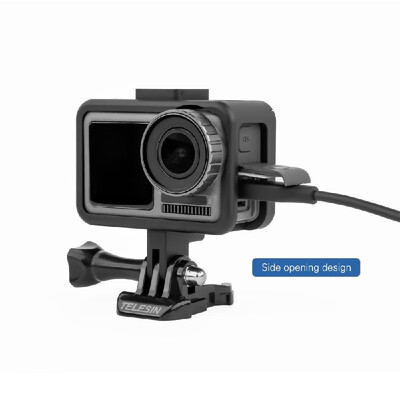 TELESIN Aluminum Alloy Protective Housing Frame Case Shell Cover Video Vlog Cage Mount with Hot Shoe Compatible for DJI OSMO Actio
TELESIN Aluminum Alloy Protective Housing Frame Case Shell Cover Video Vlog Cage Mount with Hot Shoe Compatible for DJI OSMO Actio