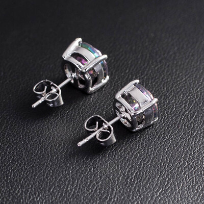 Fashion Silver Natural Colorful Zircon Diamond Gemstone Earrings Women Earring Ear Studs Anti Allergy Jewelry
Fashion Silver Natural Colorful Zircon Diamond Gemstone Earrings Women Earring Ear Studs Anti Allergy Jewelry