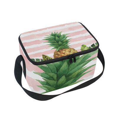 ALAZA Lunch Box Insulated Lunch Bag Large Cooler Tropical Leaves And Pineapple Tote Bag
ALAZA Lunch Box Insulated Lunch Bag Large Cooler Tropical Leaves And Pineapple Tote Bag