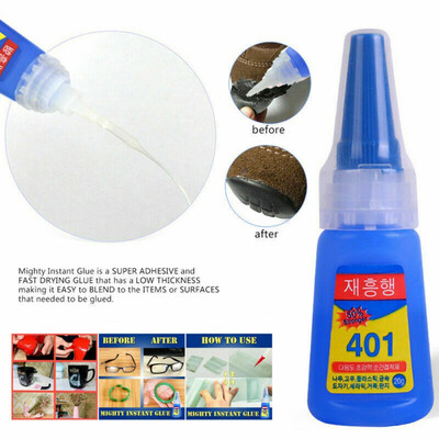 401 Glue Gel Fix Instant Fast Adhesive Multipurpose Liquid Glue Adhesive Crafts Stronger Glues Phone Glass Screen Repair Suppli
401 Glue Gel Fix Instant Fast Adhesive Multipurpose Liquid Glue Adhesive Crafts Stronger Glues Phone Glass Screen Repair Suppli
