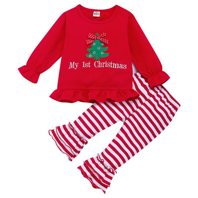New Autumn Baby Girl Cotton Long Sleeve Christmas Letter Print T-shirt Dress Trousers Toddler Casual Outerwear Clothes Set
New Autumn Baby Girl Cotton Long Sleeve Christmas Letter Print T-shirt Dress Trousers Toddler Casual Outerwear Clothes Set