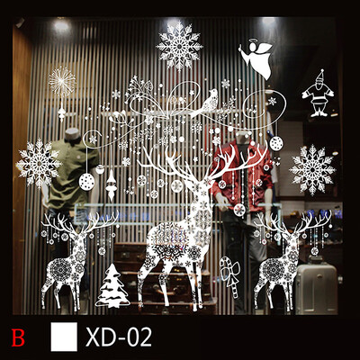 Gobestart Christmas Snowman Removable Home Vinyl Window Wall Stickers Decal Decor B