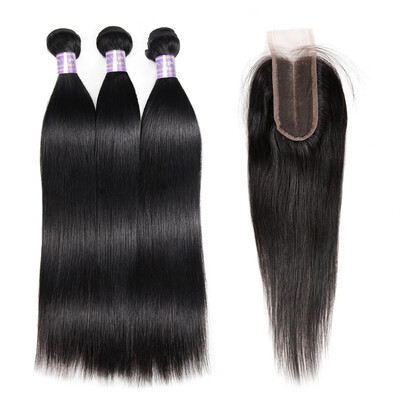 Ishow 8A Straight Human Hair 3 Bundles with 24 Lace Closure Brazilian Hair Bundles with Closure
Ishow 8A Straight Human Hair 3 Bundles with 24 Lace Closure Brazilian Hair Bundles with Closure