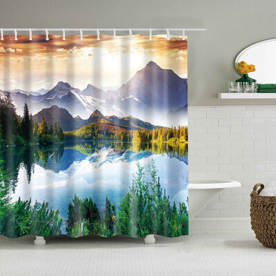 Polyester 3D High-Definition Digital Printing Shower Curtain Waterproof Moisture Proof Mildew Proofshower Curtain With 12 Hooks
Polyester 3D High-Definition Digital Printing Shower Curtain Waterproof Moisture Proof Mildew Proofshower Curtain With 12 Hooks