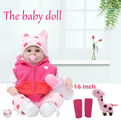 Fashion 16-inch Doll 40cm Silicone Babydoll Handmade Dolls Toys Toddler Girls Kids Birthday Gifts
Fashion 16-inch Doll 40cm Silicone Babydoll Handmade Dolls Toys Toddler Girls Kids Birthday Gifts