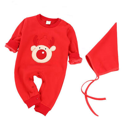 WEIXINBUY Baby Christmas Day Embroidered Pattern Cotton Rompers Hat autumn winter solid clothing
WEIXINBUY Baby Christmas Day Embroidered Pattern Cotton Rompers Hat autumn winter solid clothing