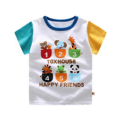 2018 Summer Toddler Kids Candy Color Tees Cartoon Cotton Baby Boys Girls T-shirts Short Sleeve Casual Clothing 0-5T
2018 Summer Toddler Kids Candy Color Tees Cartoon Cotton Baby Boys Girls T-shirts Short Sleeve Casual Clothing 0-5T