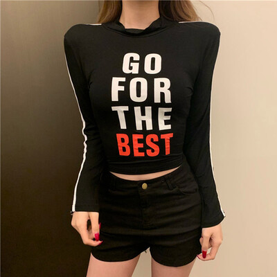 Fashion Korean Style Slim Letter Print Cropped Knit Pullover Turtleneck Long Sleeve Womens Autumn Sweater
Fashion Korean Style Slim Letter Print Cropped Knit Pullover Turtleneck Long Sleeve Womens Autumn Sweater