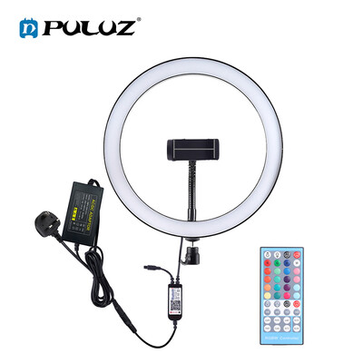 PULUZ LEDs Video Ring Light BT Connection Remote Control Brightness Adjustment Built-in Batterys for Network Broadcast Selfie Faci
PULUZ LEDs Video Ring Light BT Connection Remote Control Brightness Adjustment Built-in Batterys for Network Broadcast Selfie Faci