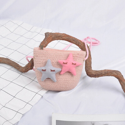 1Pc Children Cute Five-pointed Star Design Cross-body Handbag Fashion Girls Kids Straw Shoulder Messenger Bag
1Pc Children Cute Five-pointed Star Design Cross-body Handbag Fashion Girls Kids Straw Shoulder Messenger Bag
