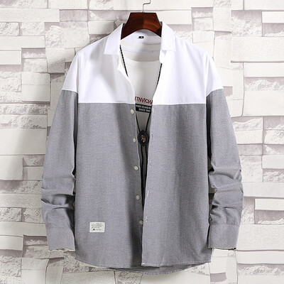 Toponeto Mens Fashion Casual Stitching-color Turn-down Collar Shirt Long-Sleeved Tops
Toponeto Mens Fashion Casual Stitching-color Turn-down Collar Shirt Long-Sleeved Tops