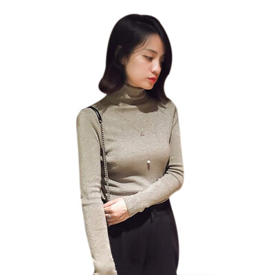 Turtleneck Autumn Winter Bottom Sweater Women Knitted Sweater Slim Solid Color Long-Sleeved Fashion Pullover Sweater
Turtleneck Autumn Winter Bottom Sweater Women Knitted Sweater Slim Solid Color Long-Sleeved Fashion Pullover Sweater