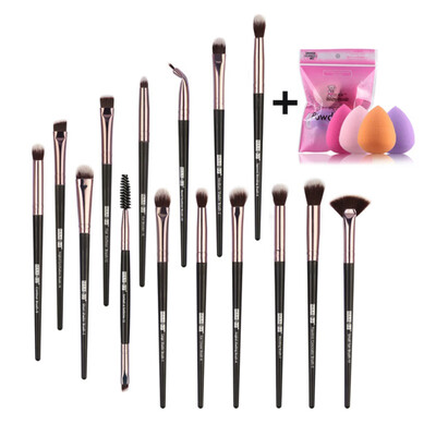 15pcs Eye Cosmetic Brush With 4pcs Drop-shaped Powder Puff Soft Makeup Brush Makeup Set NEW
15pcs Eye Cosmetic Brush With 4pcs Drop-shaped Powder Puff Soft Makeup Brush Makeup Set NEW