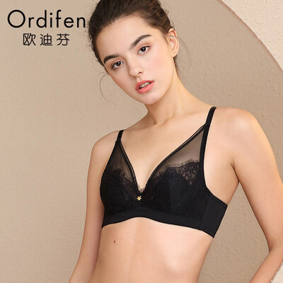 Ou Difen thin section bra 2019 spring&summer thin section mesh underwear bra bra lace sexy gathered on the bra XB9302 black B75
Ou Difen thin section bra 2019 spring&summer thin section mesh underwear bra bra lace sexy gathered on the bra XB9302 black B75