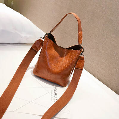 Tailored Womens Fashion Stone Hasp Pure-Colour Retro Shoulder Bag Bucket Bag
Tailored Womens Fashion Stone Hasp Pure-Colour Retro Shoulder Bag Bucket Bag