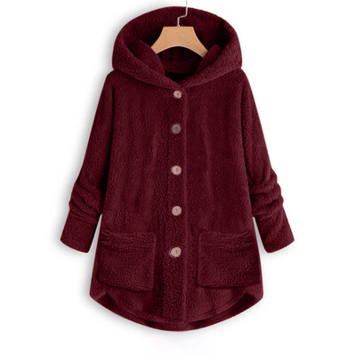 Toponeto Women Plus Size Button Plush Tops Hooded Loose Cardigan Wool Coat Winter Jacket
Toponeto Women Plus Size Button Plush Tops Hooded Loose Cardigan Wool Coat Winter Jacket