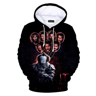 Herqw61 Mens 3D Stephen Kings It Hoodie Pullover Sweatshirt Terror Movie Cool Pullover Tops
Herqw61 Mens 3D Stephen Kings It Hoodie Pullover Sweatshirt Terror Movie Cool Pullover Tops