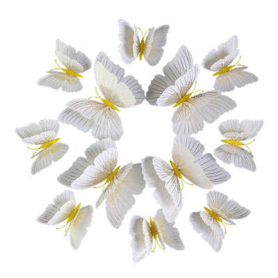 12Pcs double-layer 3D Butterfly Wall Sticker for wedding decoration room Butterflies wall decor Fridge Magnet stickers
12Pcs double-layer 3D Butterfly Wall Sticker for wedding decoration room Butterflies wall decor Fridge Magnet stickers
