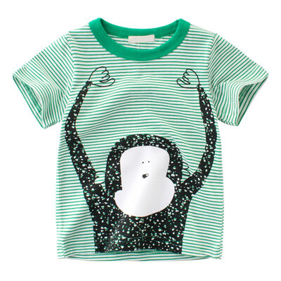 Summer Kids T-shirt Tops Striped T shirt For Boy Cotton Short Sleeve Tops Children Cartoon Stripe Animal Pattern Blouse Clothes
Summer Kids T-shirt Tops Striped T shirt For Boy Cotton Short Sleeve Tops Children Cartoon Stripe Animal Pattern Blouse Clothes
