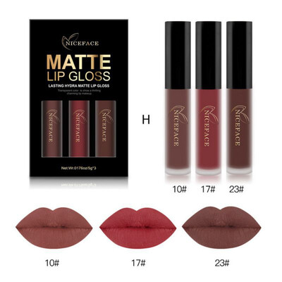 Waterproof Soft Texture Matte Lipgloss Kit Long Lasting Choose Colors Lip Gloss Matte Liquid Lipstick 3Pcsset Makeup Set
Waterproof Soft Texture Matte Lipgloss Kit Long Lasting Choose Colors Lip Gloss Matte Liquid Lipstick 3Pcsset Makeup Set