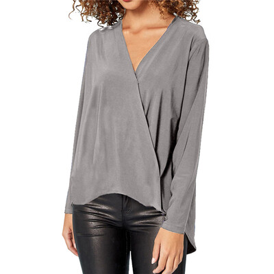 EFINNY Sexy V Neck Women\s Blouse Solid Chiffon Long Sleeve Fashion Blouses Lady Shirt Blusas Femininas
EFINNY Sexy V Neck Women\s Blouse Solid Chiffon Long Sleeve Fashion Blouses Lady Shirt Blusas Femininas