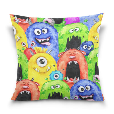ALAZA Throw Pillow Cover 16 X 16 inch Christmas Gift Cushion Cover with Funny Monster Printed Pillowcase 
ALAZA Throw Pillow Cover 16 X 16 inch Christmas Gift Cushion Cover with Funny Monster Printed Pillowcase